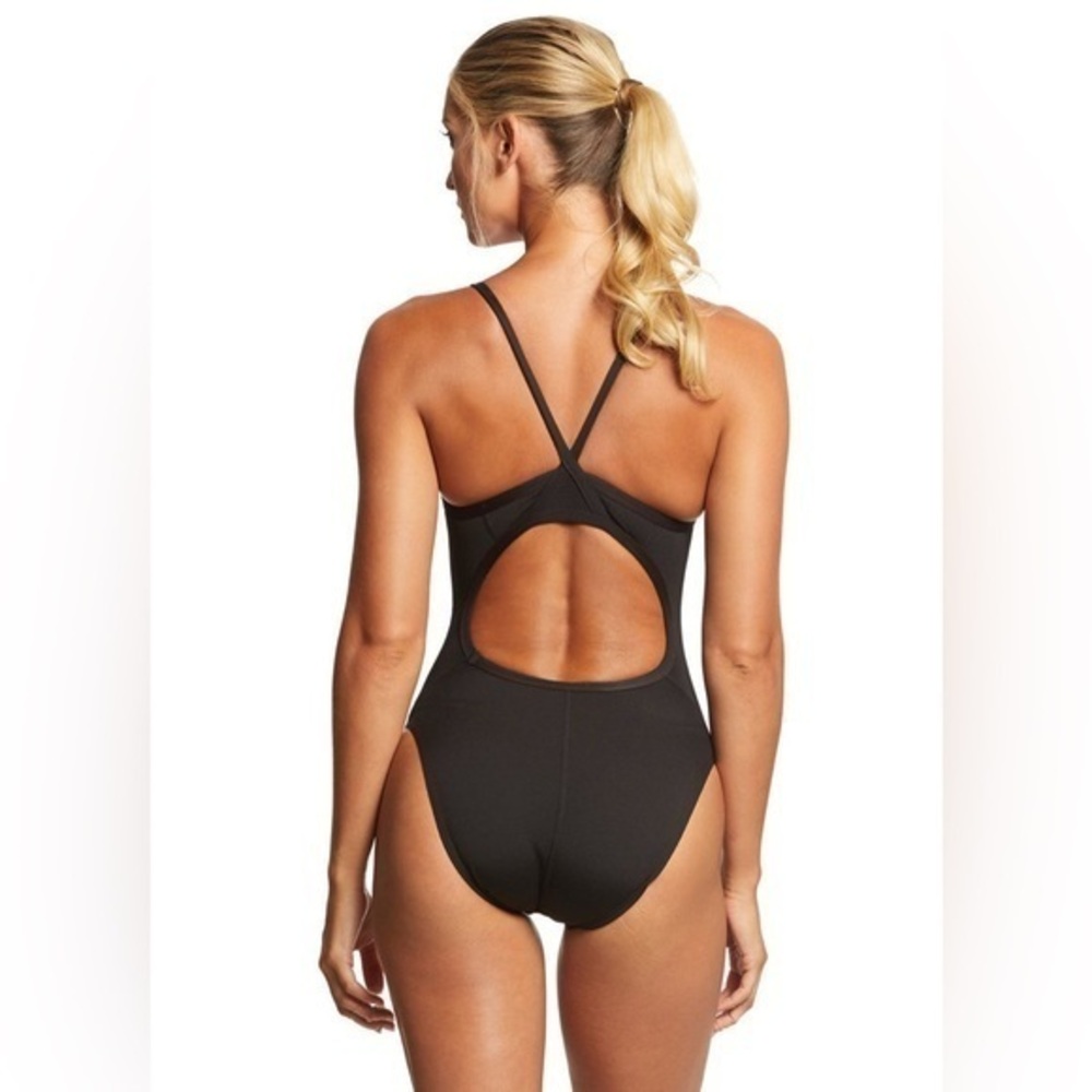 NWT Tempt Me Black Flyback Racing Training Swimsuit Women’s size XL Extra Large